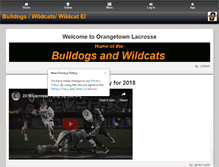 Tablet Screenshot of orangetownlacrosse.com